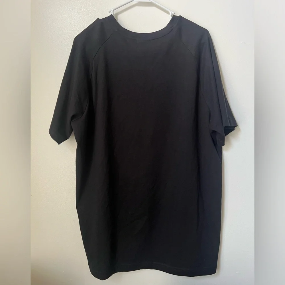 Adidas “The Brand with 3 stripes” Tricolor Trefoil black shirt size Large